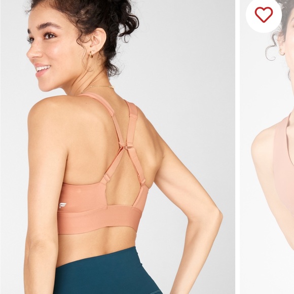 Fabletics all day everyday sports bra in Tuscany clay - Picture 4 of 7